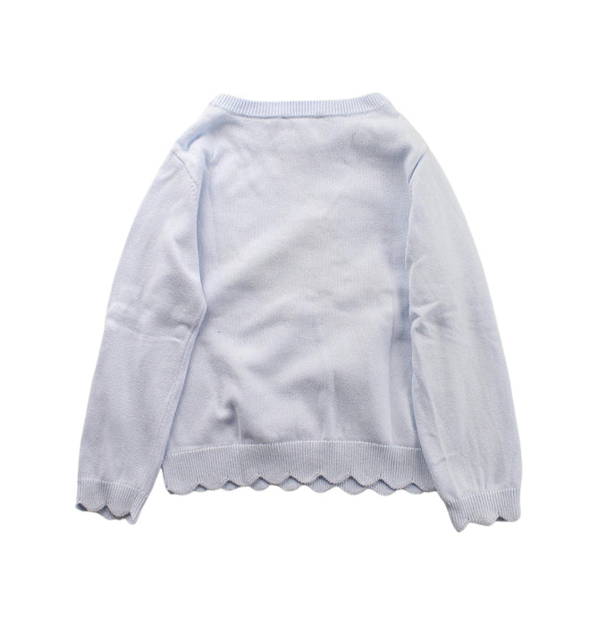 A Blue Knit Sweaters from Jacadi in size 3T for girl. (Back View)