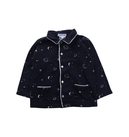 A Blue Pyjama Sets from Jacadi in size 2T for girl. (Front View)