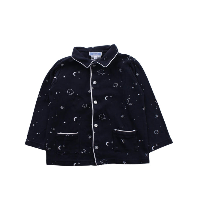 A Blue Pyjama Sets from Jacadi in size 2T for girl. (Front View)