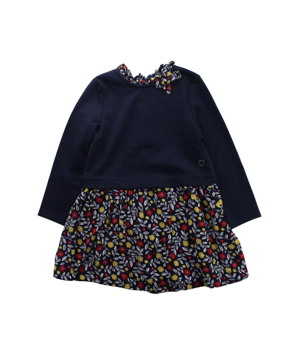 A Blue Long Sleeve Dresses from Sergent Major in size 3T for girl. (Front View)