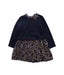 A Blue Long Sleeve Dresses from Sergent Major in size 3T for girl. (Front View)