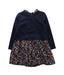 A Blue Long Sleeve Dresses from Sergent Major in size 3T for girl. (Back View)