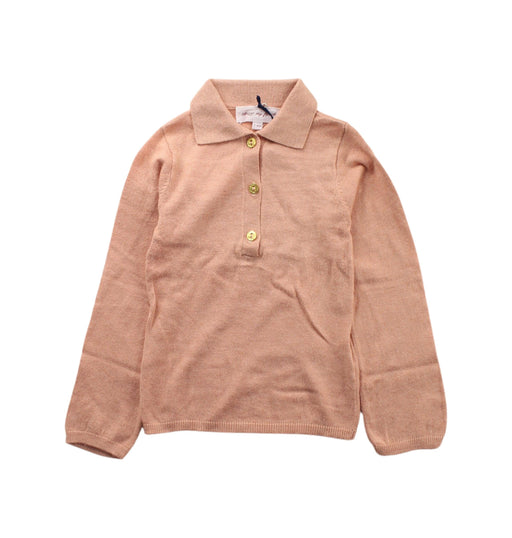 A Beige Knit Sweaters from Excuse My French in size 2T for girl. (Front View)