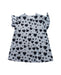 A Blue Short Sleeve Dresses from Mini Rodini in size 3-6M for girl. (Back View)