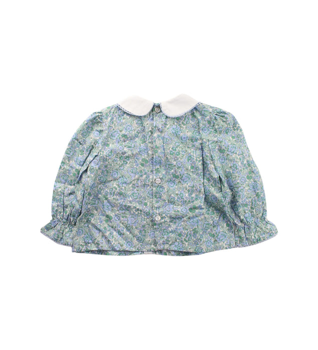 A Blue Long Sleeve Tops from Pepa London in size 12-18M for girl. (Back View)