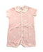 A Pink Short Sleeve Rompers from Petit Bateau in size 12-18M for girl. (Front View)