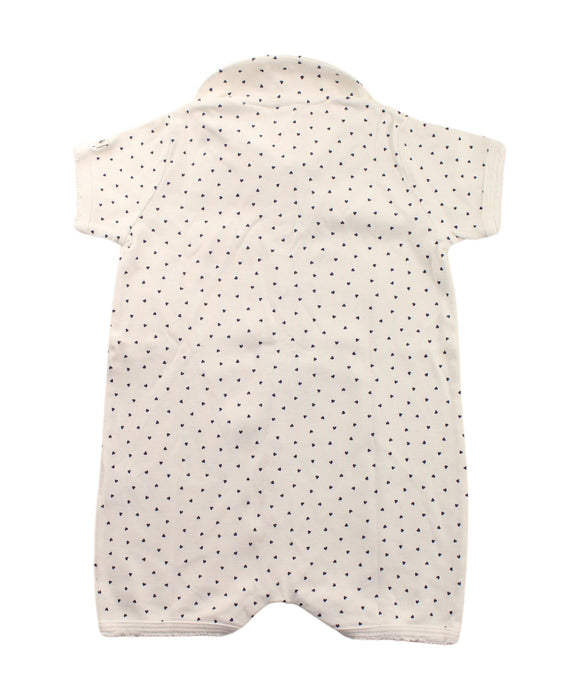 A Blue Short Sleeve Rompers from Petit Bateau in size 12-18M for neutral. (Back View)