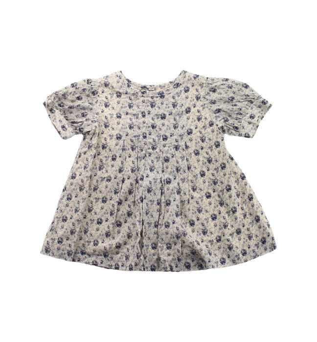 A Blue Short Sleeve Dresses from Ralph Lauren in size 0-3M for girl. (Front View)