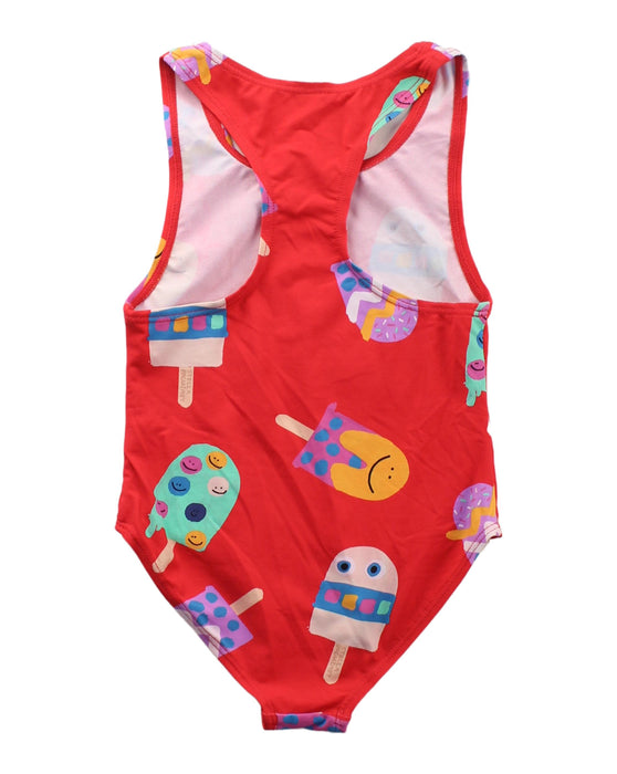 A Red Swimsuits from Stella McCartney in size 3T for girl. (Back View)