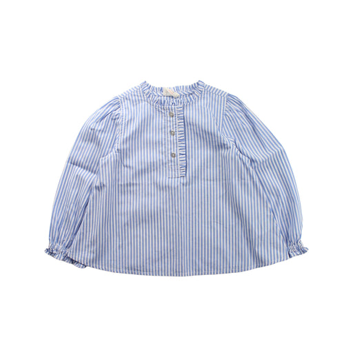 A Blue Long Sleeve Tops from Crewcuts in size 4T for girl. (Front View)