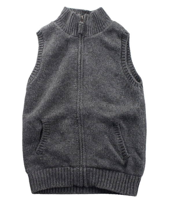 A Grey Dress Up Vests from The Little White Company in size 4T for boy. (Front View)