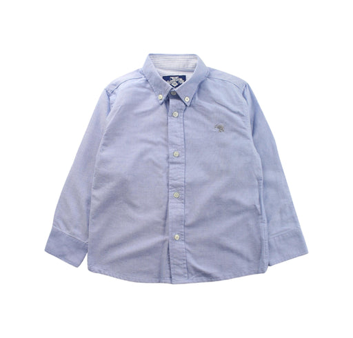 A Blue Long Sleeve Shirts from Thomas Brown in size 4T for boy. (Front View)