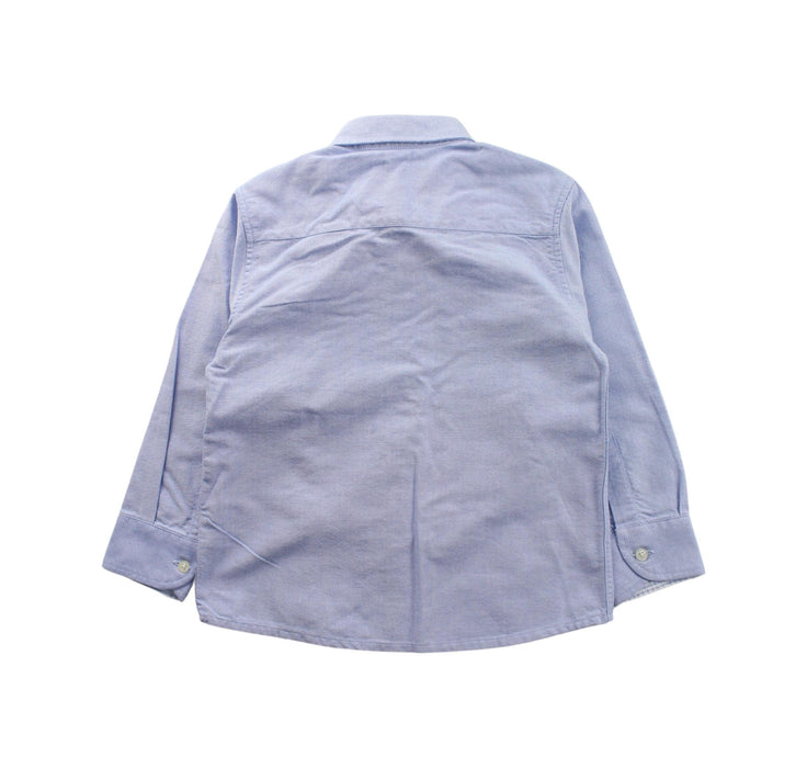 A Blue Long Sleeve Shirts from Thomas Brown in size 4T for boy. (Back View)