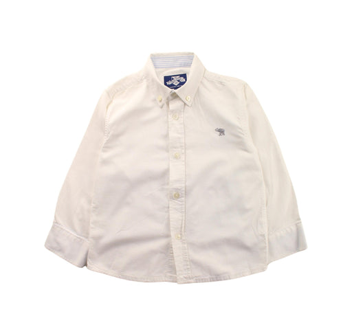 A White Long Sleeve Shirts from Thomas Brown in size 4T for boy. (Front View)