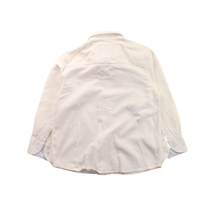 A White Long Sleeve Shirts from Thomas Brown in size 4T for boy. (Back View)
