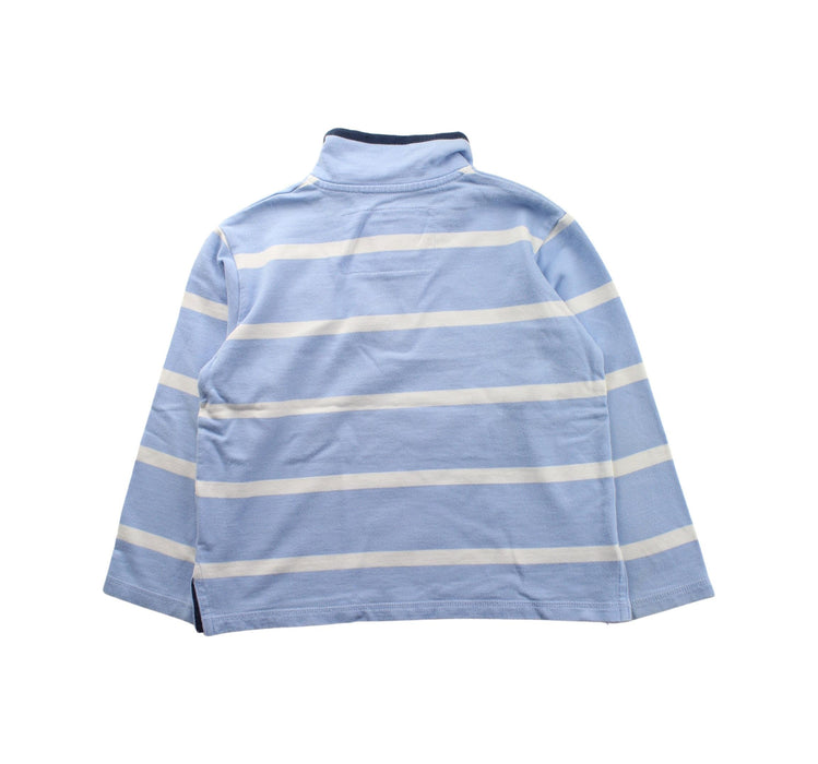 A Blue Zippered Sweatshirts from Thomas Brown in size 4T for boy. (Back View)