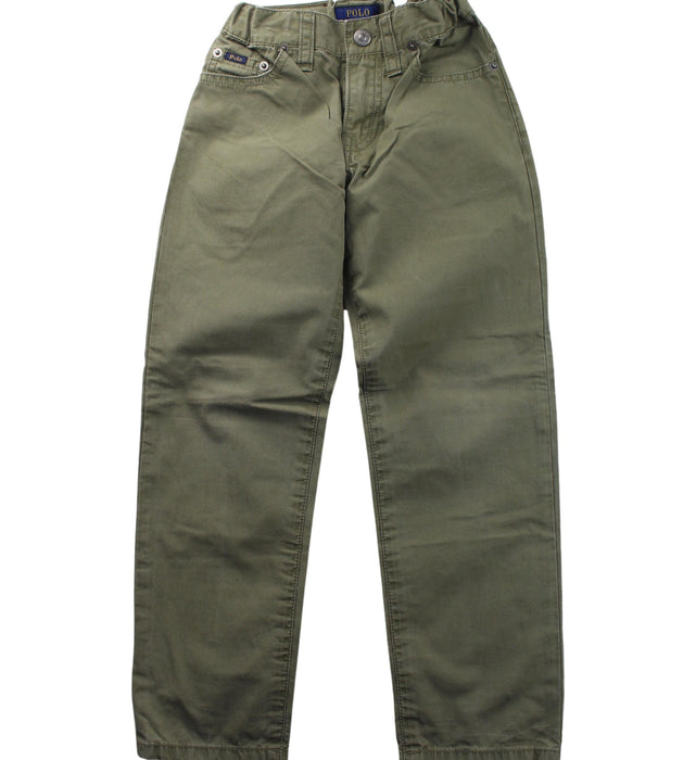 A Green Casual Pants from Polo Ralph Lauren in size 5T for boy. (Front View)