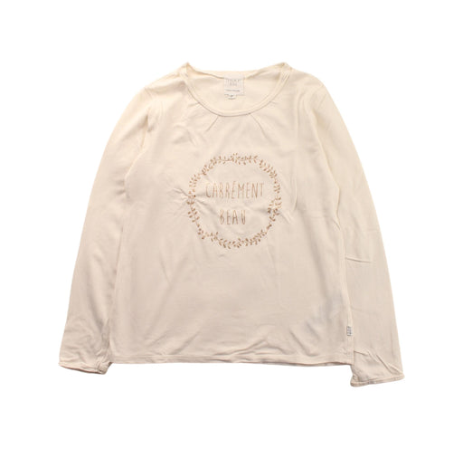 A White Long Sleeve T Shirts from Carrément Beau in size 6T for girl. (Front View)