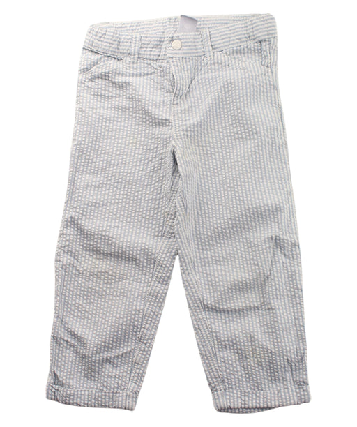 A Blue Casual Pants from Petit Bateau in size 2T for girl. (Front View)