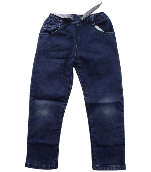 A Blue Jeans from Petit Bateau in size 3T for girl. (Front View)