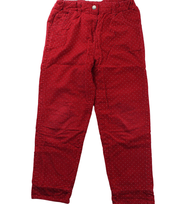 A Red Casual Pants from Cadet Rousselle in size 5T for girl. (Front View)