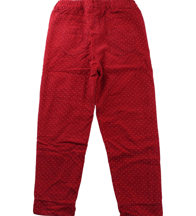 A Red Casual Pants from Cadet Rousselle in size 5T for girl. (Back View)