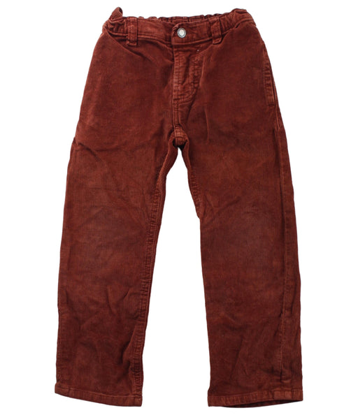 A Brown Casual Pants from Les Enfantines in size 3T for boy. (Front View)