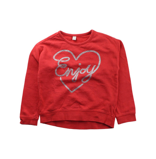 A Red Crewneck Sweatshirts from ESPRIT in size 4T for girl. (Front View)
