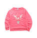 A Pink Crewneck Sweatshirts from La Compagnie des Petits in size 4T for girl. (Front View)