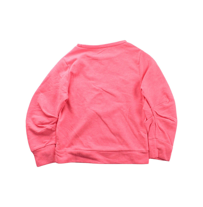 A Pink Crewneck Sweatshirts from La Compagnie des Petits in size 4T for girl. (Back View)
