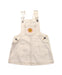 A White Overall Dresses from Seed in size 18-24M for girl. (Front View)
