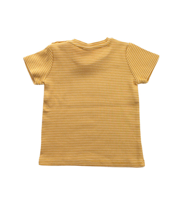 A Yellow Short Sleeve T Shirts from Seed in size 12-18M for girl. (Back View)