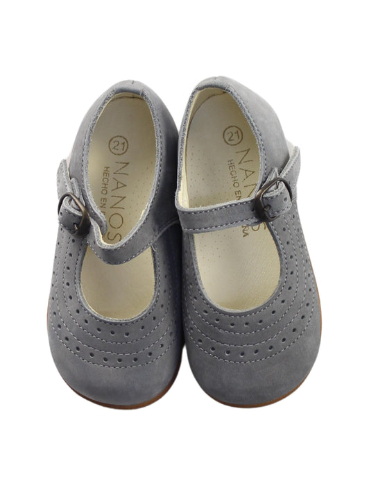 A Grey Flats from Nanos in size 12-18M for girl. (Back View)