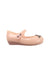 A Pink Flats from Mini Melissa Vivienne Westwood in size 12-18M for girl. (Front View)