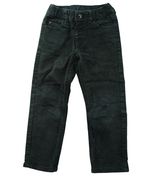 A Green Casual Pants from Jacadi in size 3T for boy. (Front View)