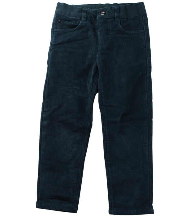 A Green Casual Pants from Jacadi in size 4T for girl. (Front View)