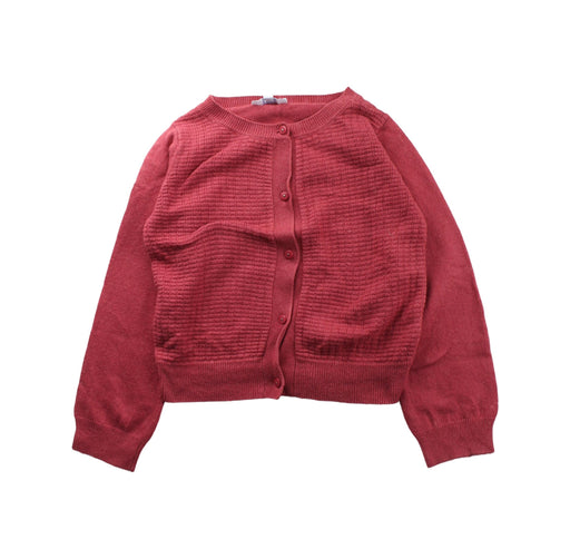 A Pink Cardigans from Jacadi in size 6T for girl. (Front View)