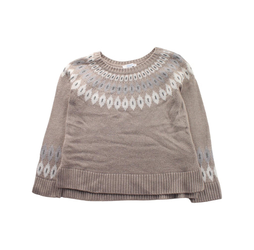 A Beige Knit Sweaters from Jacadi in size 6T for girl. (Front View)