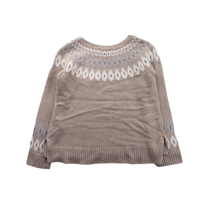 A Beige Knit Sweaters from Jacadi in size 6T for girl. (Back View)