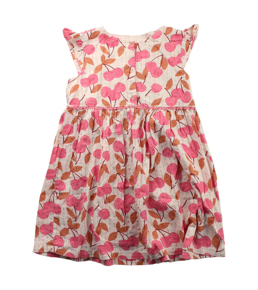A Pink Short Sleeve Dresses from DPAM in size 6T for girl. (Front View)
