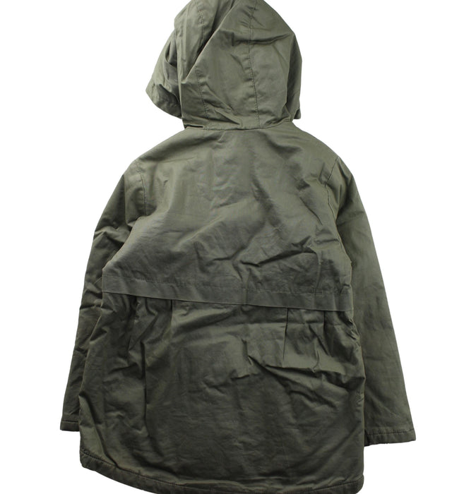 A Green Lightweight Jackets from DPAM in size 6T for girl. (Back View)