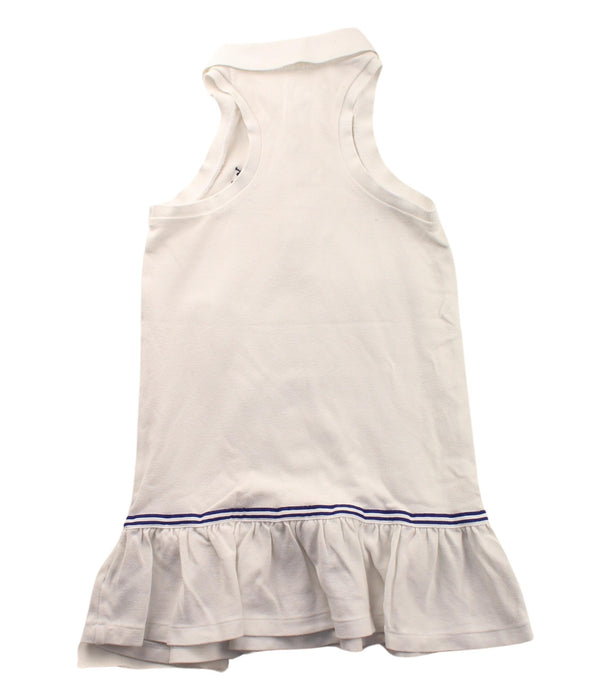 A White Sleeveless Dresses from Polo Ralph Lauren in size 4T for girl. (Back View)