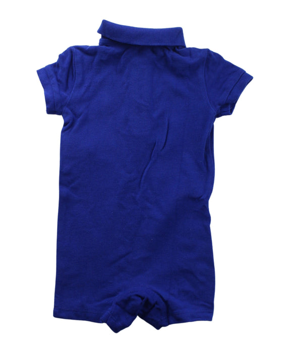 A Blue Short Sleeve Rompers from Ralph Lauren in size 3-6M for boy. (Back View)