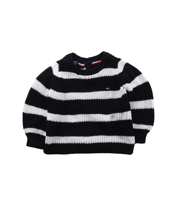 A Black Knit Sweaters from Tommy Hilfiger in size 3-6M for boy. (Front View)