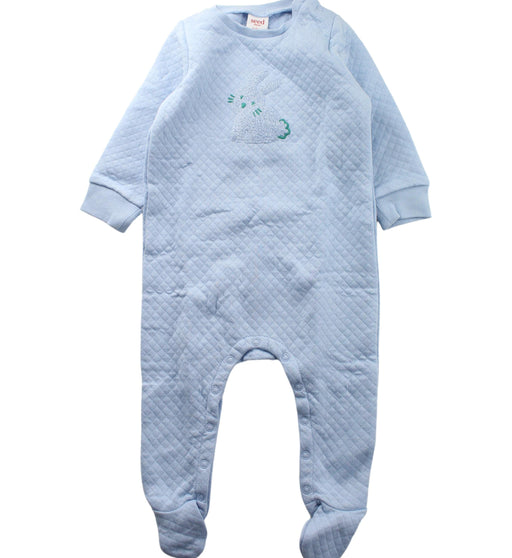 A Blue Onesies from Seed in size 6-12M for neutral. (Front View)