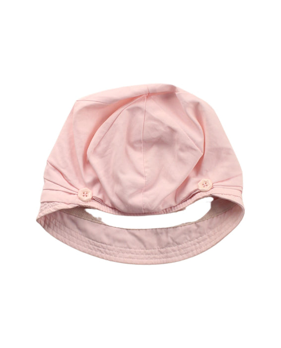 A Pink Sun Hats from Chickeeduck in size O/S for girl. (Back View)