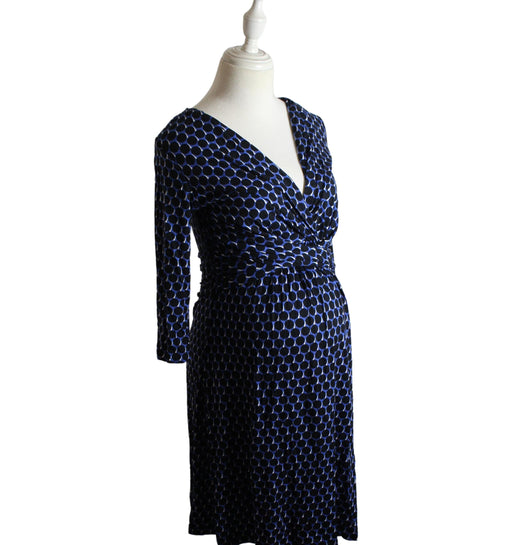 A Black Long Sleeve Dresses from Seraphine in size XS for maternity. (Front View)