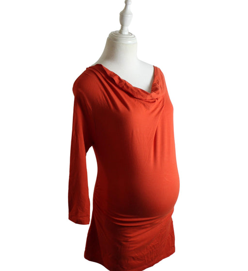 A Orange Long Sleeve Dresses from Isabella Oliver in size L for maternity. (Front View)