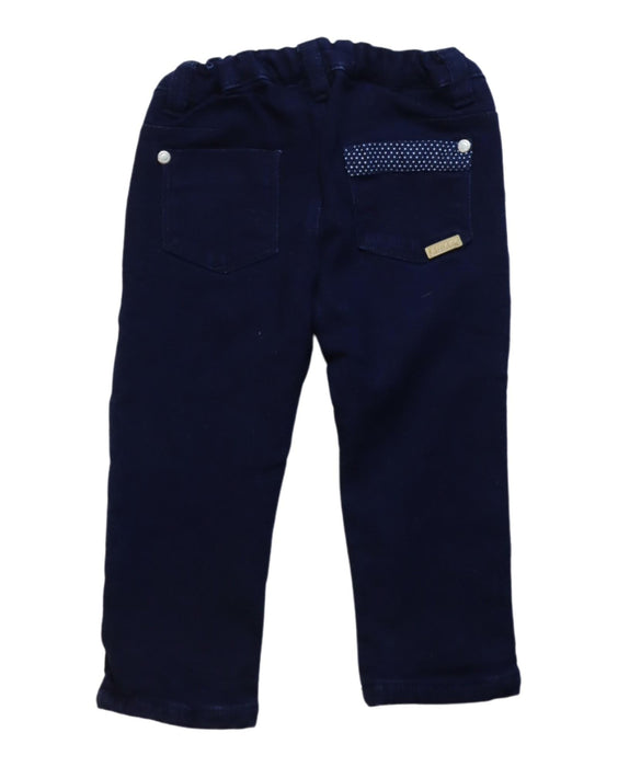 A Navy Casual Pants from Chicco in size 12-18M for boy. (Back View)