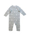 A Grey Long Sleeve Jumpsuits from The Little White Company in size 6-12M for neutral. (Front View)